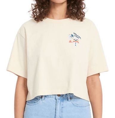 VOLCOM Women Shirt Bruno Lucas vintage white