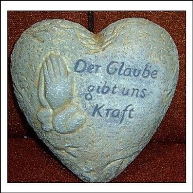 Trauerstein Herz Glaube