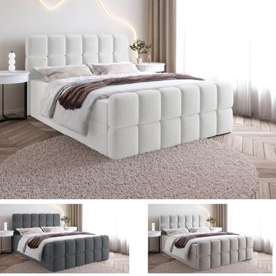 Boxspringbett Bett Doppelbett SALA mit Bonell-Matratze + 2 Bettkästen , H3