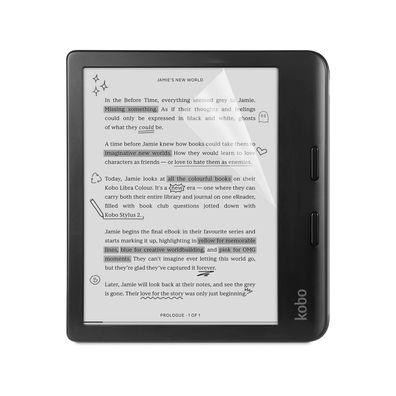 Glas für Kobo Libra 2 Color 2024 Tolino Vision Color 7 Zoll Display Schutz Folie