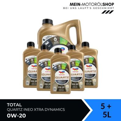 Total Quartz Ineo Xtra Dynamics 0W-20 5 + 5 Liter