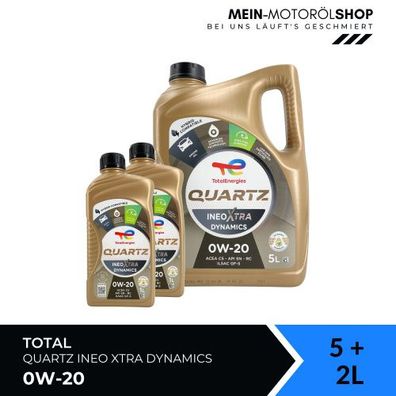 Total Quartz Ineo Xtra Dynamics 0W-20 5 + 2 Liter
