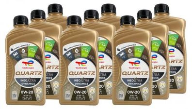 Total Quartz Ineo Xtra Dynamics 0W-20 9x1 Liter