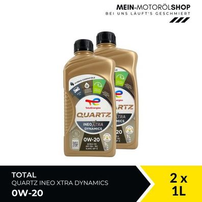 Total Quartz Ineo Xtra Dynamics 0W-20 2x1 Liter