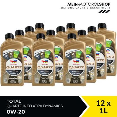 Total Quartz Ineo Xtra Dynamics 0W-20 12x1 Liter