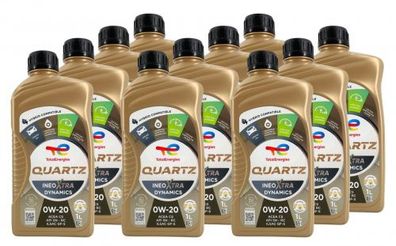 Total Quartz Ineo Xtra Dynamics 0W-20 11x1 Liter