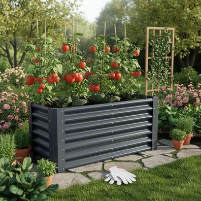 Hochbeet Stahl Anthrazit L
