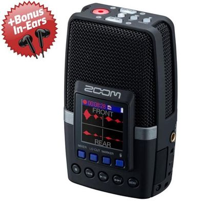 Zoom Audio-Recorder H2essential + Bonus In-Ear Kopfhörer