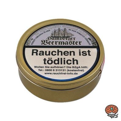 Hamborger Veermaster Flake Pfeifentabak Dose à 50g