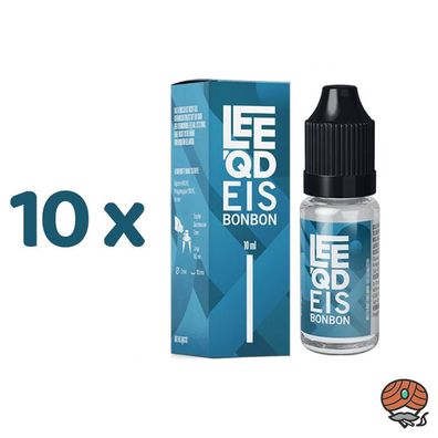 LEEQD Eisbonbon nikotinfrei, Liquid 10x 10ml