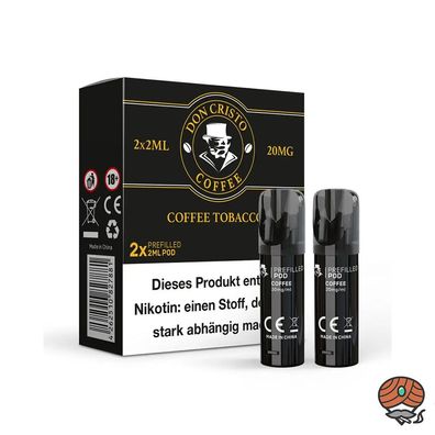 Don Cristo POD Coffee Tobacco 20mg/ml Nikotin à 2 Pods