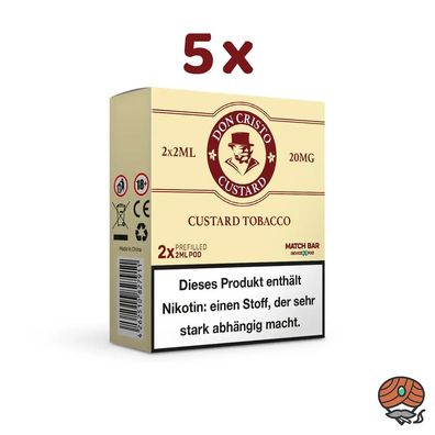 Don Cristo POD Custard Tobacco 20mg/ml Nikotin 5x 2 Pods
