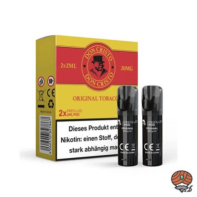 Don Cristo POD Original Tobacco 20mg/ml Nikotin à 2 Pods
