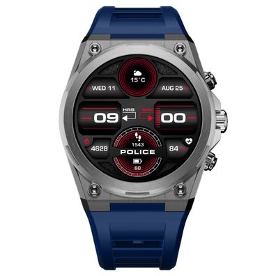 Police Herren-Smartwatch My. Avatar 2.0 Blau/Orange PEIUN00003X0