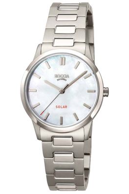 Boccia Solaruhr für Damen Titan Perlmutt 3363-03