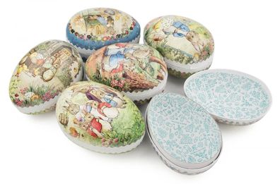 Strauchbehang Ostereier »Beatrix Potter« zum Befüllen, 12 cm, 6 Motive sortiert