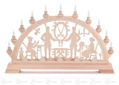 Schwibbogen mit "Schwarzenberger Motiv" elektrisch beleuchtet 63 cmx40,5 cmx6 cm