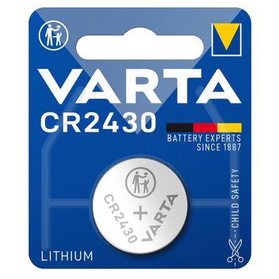 Varta Knopfzellen Lithium Batterien CR 2430 CR2430 3V Blister