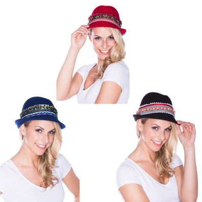 Krüger Trachtenhut Jenny vers. Farben - Farbe: Schwarz