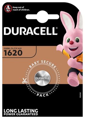 1x CR1620 Duracell Lithium Knopfzelle DL1620 75mAh 3V Batterie CR 1620
