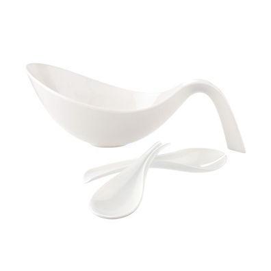 Villeroy & Boch – Flow Salat-Set 3tlg. (INT.) 430 x 270 x 160 mm – Melamin, Premiu