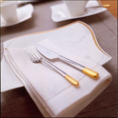 Villeroy & Boch – Ella teilvergoldet Tafelgabel 210 x 24 x 26 mm – Edelstahl –