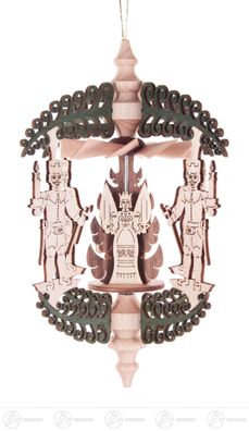 Baumschmuck Wärmespiel "Rollbaum" Bergmann, Engel und Räuchermann, zum Hängen