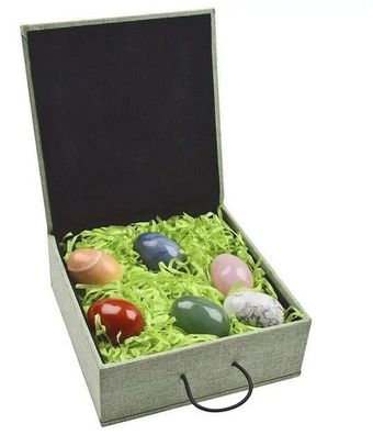 Lapis Vitalis - Geschenkset Edelstein-Eier (6 St. in Box)
