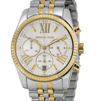 Damen Quarz Uhr Michael Kors MK5955 Lexington Bicolor Edelstahl