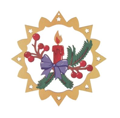 Baumbehang Kerze bunt 6er Set NEU 6x6cm Lichtkerze Wachskerze Stumpenkerze Docht