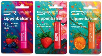 Sabrina Rudnik Lippenpflegestift Fruchtgeschmack 3 x 4,5 gr
