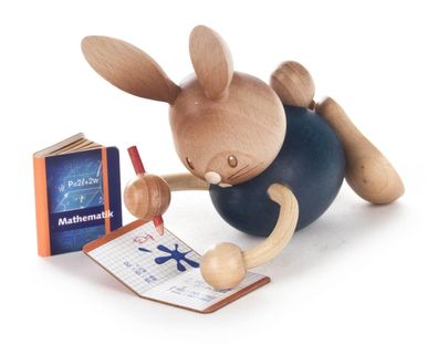 Osterhase Hase Stupsi" Homeschooling mit Heft" -Sonderedition 2021- 11cm NEU