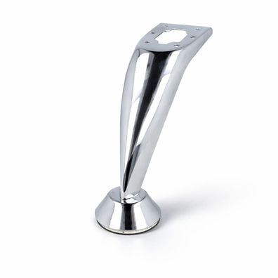 Sofafuß Chrom glänzend Höhe 120mm - Möbelfuß Möbelbein - Möbelstütze Couchfuß