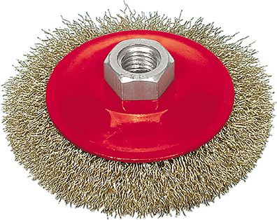 Szczotka tarczowa 100mm, rut karbowany