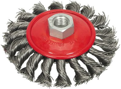 Topfbürste 100 mm, geflochtener Draht