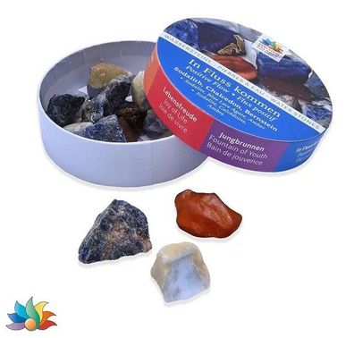 Lapis Vitalis - Edelstein Balance Wassersteine "In Fluss kommen" in Geschenkdose
