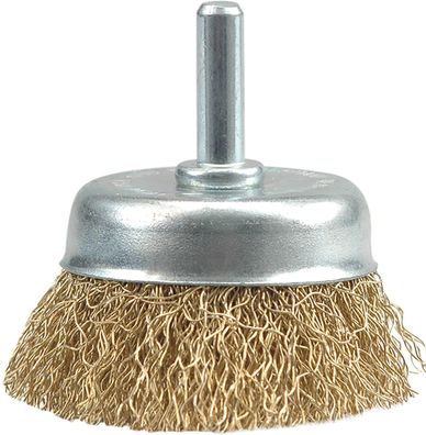 Frontbürste mit Schaft 75 mm, gewellter Draht