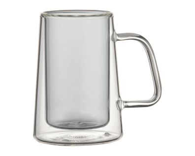 4-teiliges Set Doppelwandige Espressogläser mit Henkel, Hitzebeständig - 80ml