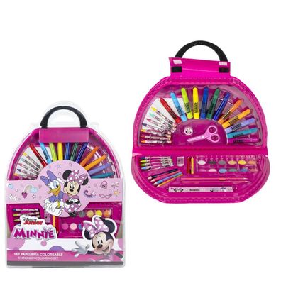 Disney Minnie Kinder Colorable Set 50-teilig Malset Zeichenkoffer Kreativspielzeug