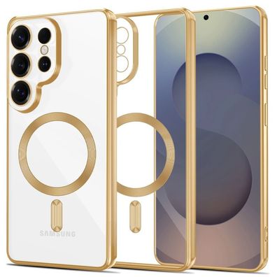 Tech-Protect MagFlex für Samsung Galaxy S26 Ultra Glänzendes Gold Magnetisch Handy