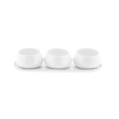 Moon 4-teiliges Snackschalen-Set aus hochwertigem Porzellan - elegant & zeitlos