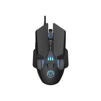 Qware Elwood Gaming Maus kabelgebunden 2400 DPI ergonomisch schwarz
