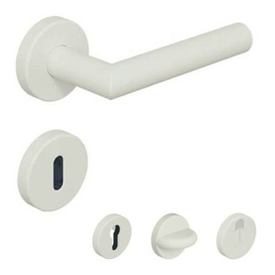 HEWI Rosettengarnitur 162 Reinweiß glänzend Türdrücker Klinke Türgriff