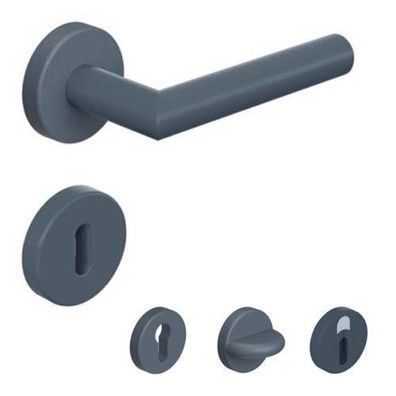 HEWI Rosettengarnitur 162 Anthrazit matt Türdrücker Türgriff