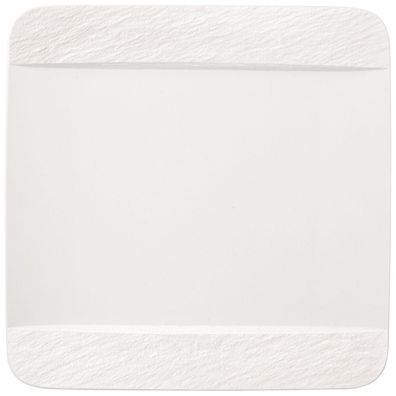 Villeroy & Boch – Manufacture Rock blanc Speiseteller quadratisch 279 x 279 x 21