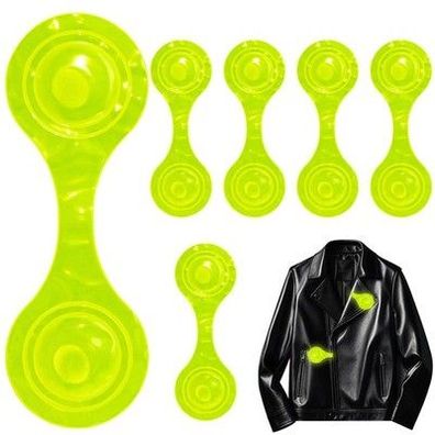 6x Magnetische Reflektoren Clips Kinder Rucksack Jacke Fahrrad Sicherheit