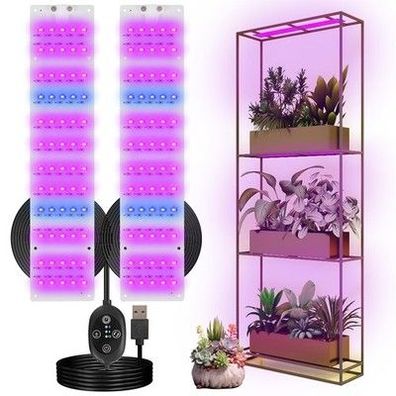 LED Grow Lampe Vollspektrum USB mit Timer 3/6/12H