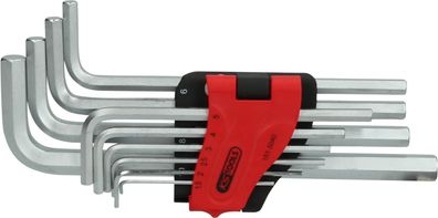 KS TOOLS Innensechskant-Winkelstiftschlüssel-Satz, lang, 10-tlg