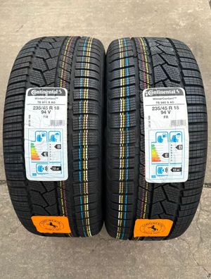 2x Winterreifen 235/45 R18 94V Continental Winter Contact TS860S AO DOT18 NEU