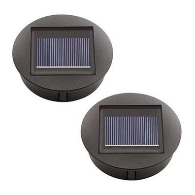 2 x Solarleuchte Ersatz 8cm Einmachglas LED Einsatz Solarmodul für Gartenleuchten